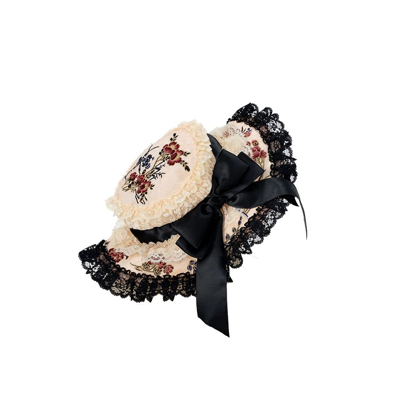 Blumen- und Vogeldruck-Kleid + Oberteil + Jacke + Hut