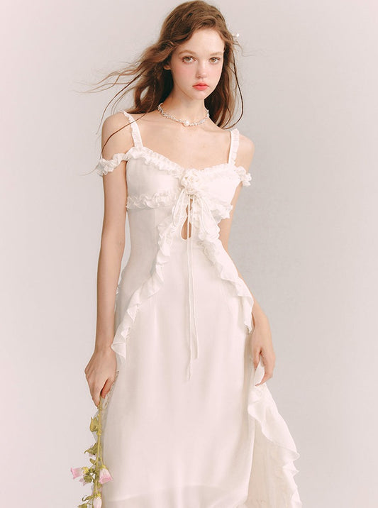 Chiffon Venus White Dress