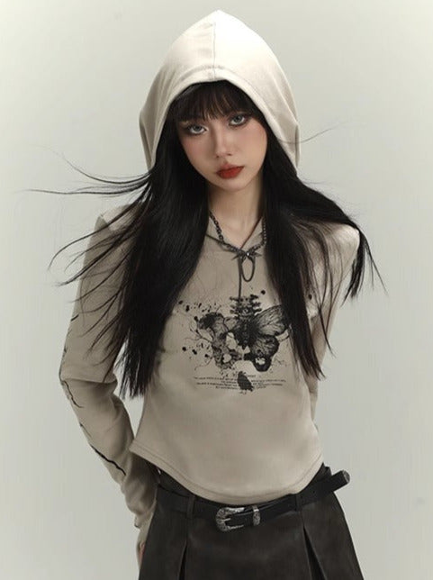 American Waystrand Style Hoodie Short Sweatshirt