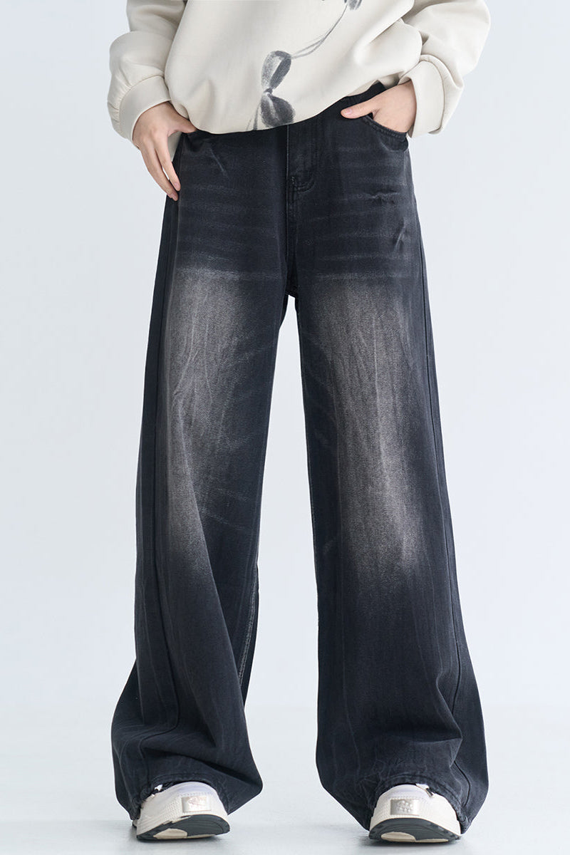 ウォッシュドリラックスフィットジーンズ