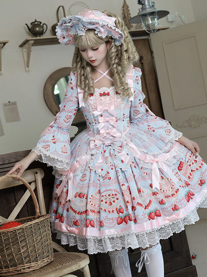 [Pre-order Deadline: July 8] Strawberry Doll Ribbon Dress