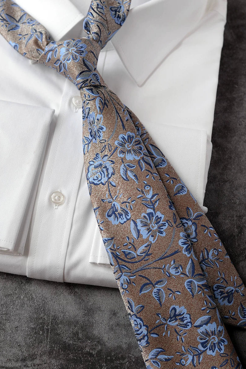 モードフローラルネクタイ