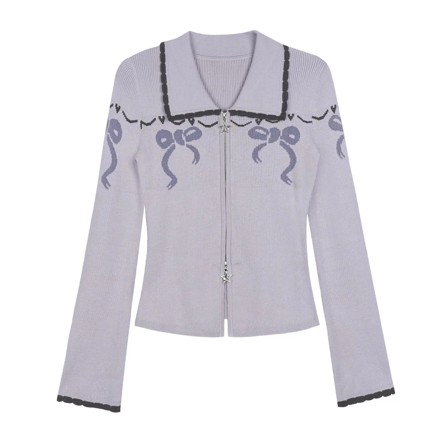 Sweet Ribbon Slim Cardigan