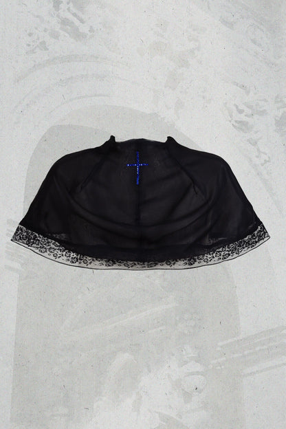 【4月13日预售截止】天使告白哥特洛丽塔十字蕾丝披肩