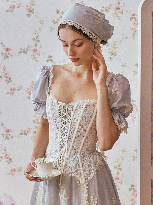 プリンセスフレンチカントリードレス+スカーフ