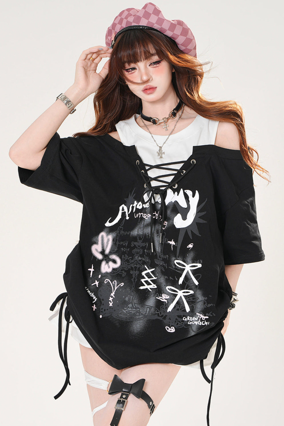 ダークスイートブリーズドローストリングTシャツ