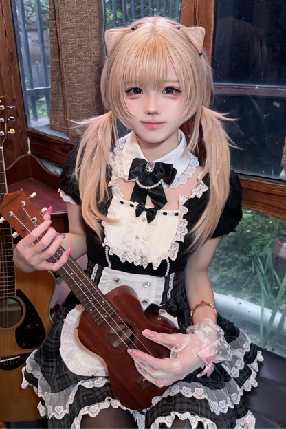 Bunny Ear Gothic Maid Jirai Kei Set