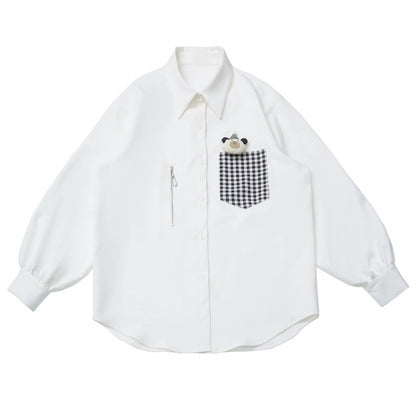 Leather jacket + shirt + long pants + sweatshirt + skirt