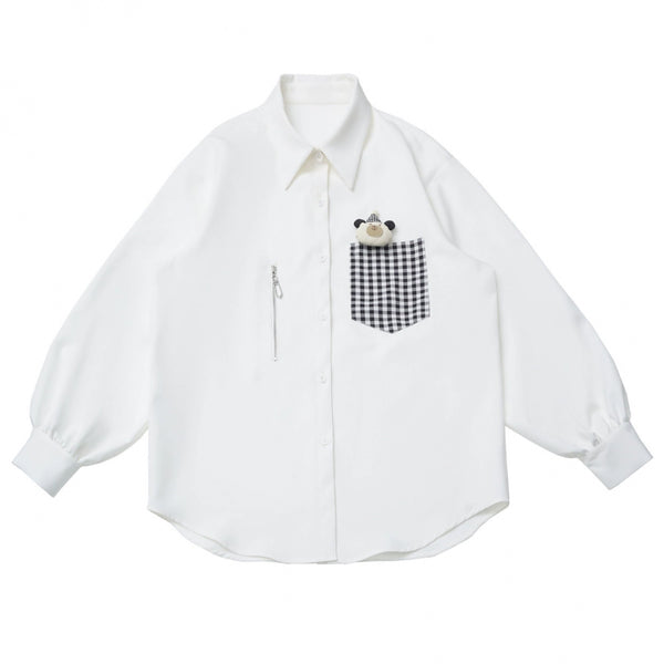 Leather jacket + shirt + long pants + sweatshirt + skirt