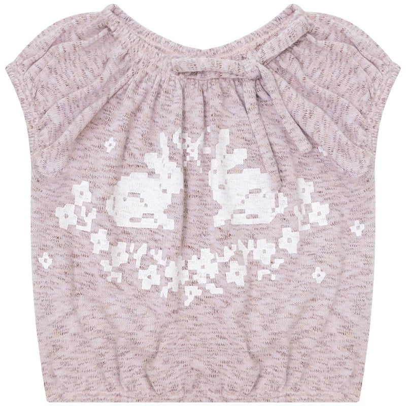 Rabbit Shadow Knitted Top