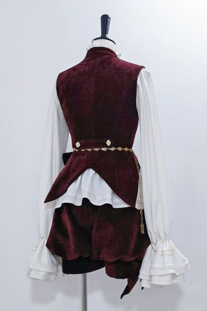 [May 27 reservation deadline] Hunting Rabbit Retro Red Bunny Ear Jacket + Vest + Shorts