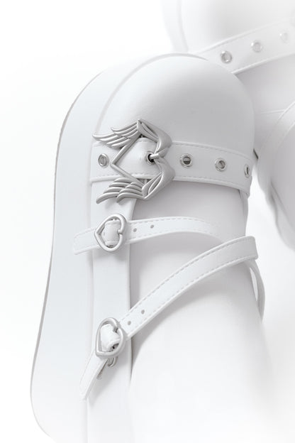 Gothic Angel Demon Plat Shoes
