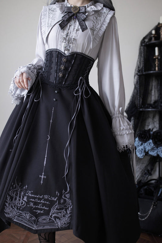 [November 1 reservation deadline] Witch's Note Series Color Set + Gothic Ilehem Skirt + Best + Head Accessories