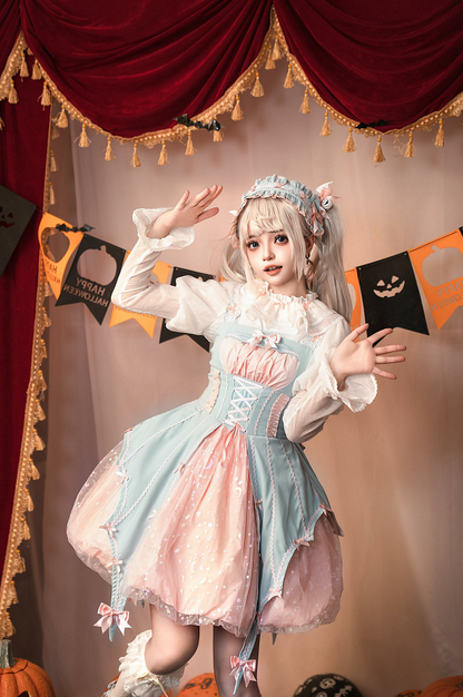 [Reservation deadline on September 28] Halloween Pumpkin Dark Sweet Dress Set