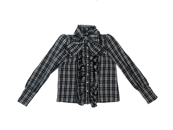 [Artículo reservado] Traje de falda y camisa de la serie de cuadros de caja de regalo con forma humana