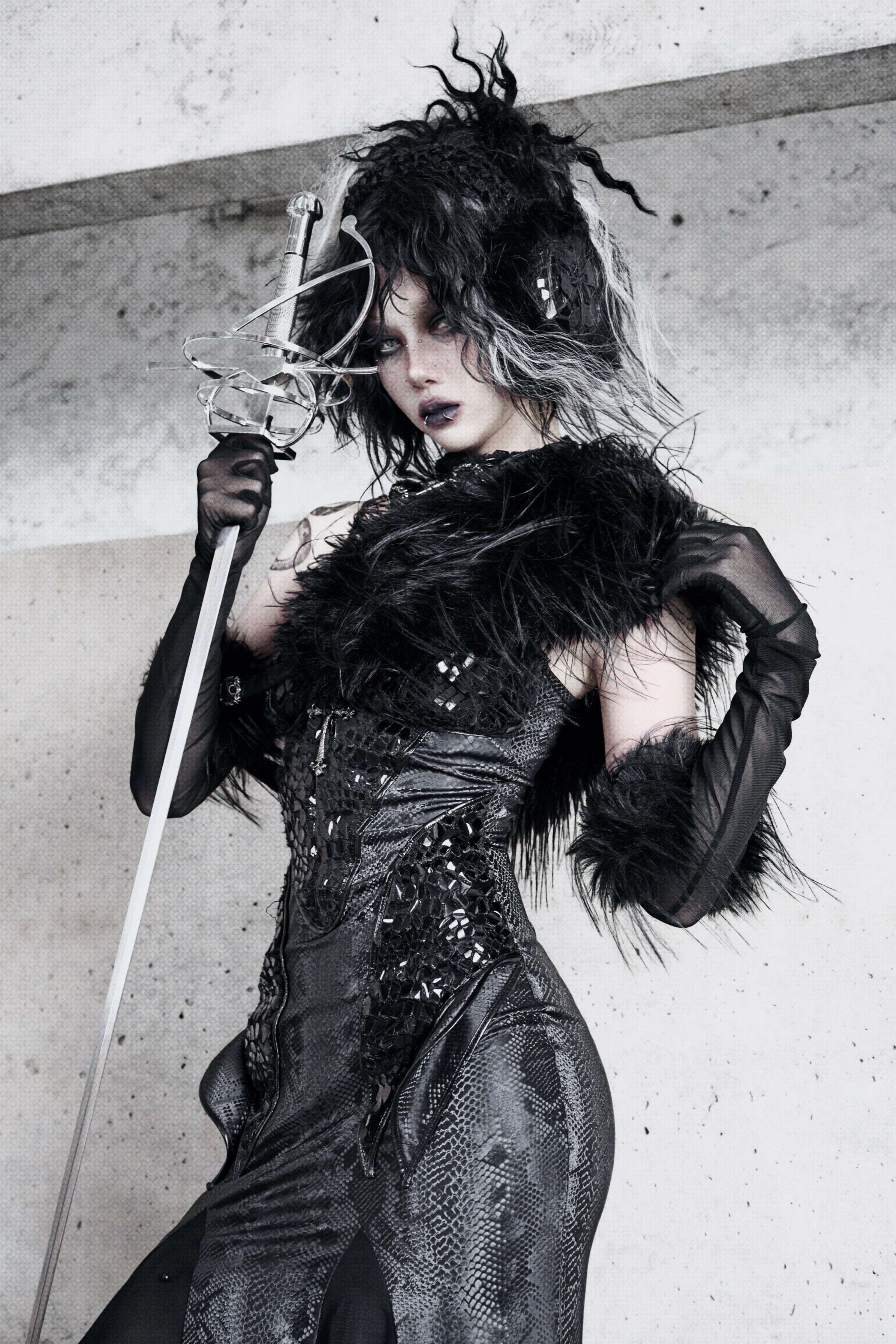予約商品】ゴシックショールファーマフラー – Belchic