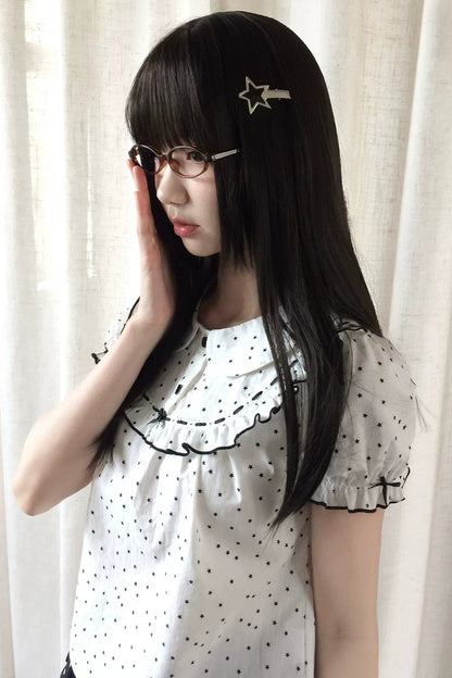 ポルカドットドールトップス+スカート