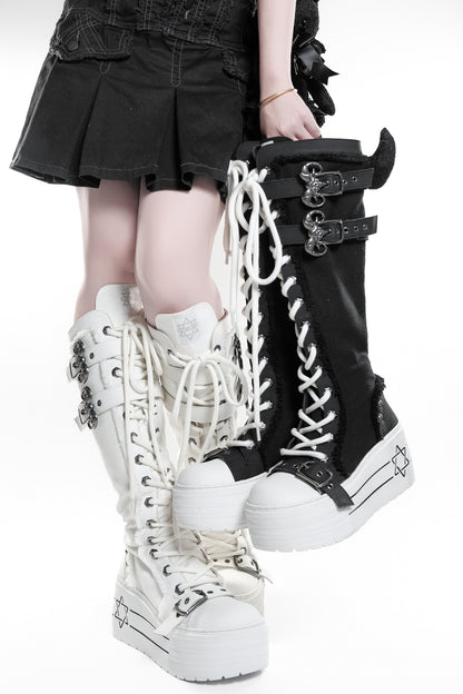 Satanic Contract Platform Boots