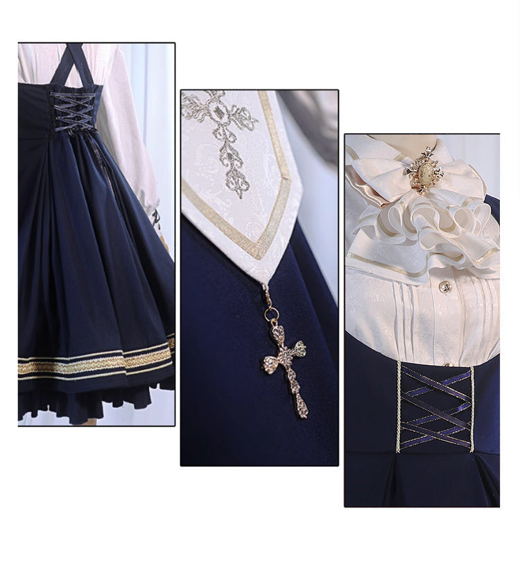 [Pre-order Deadline: August 30] Church Choir Gothic Cape Dress Set + Classical Blouse