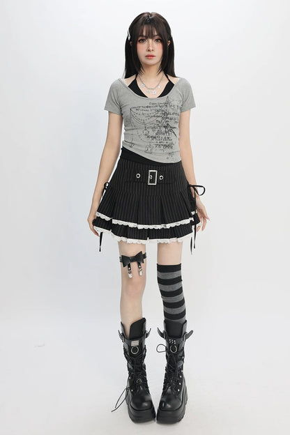 スタープリントY2Kトップス