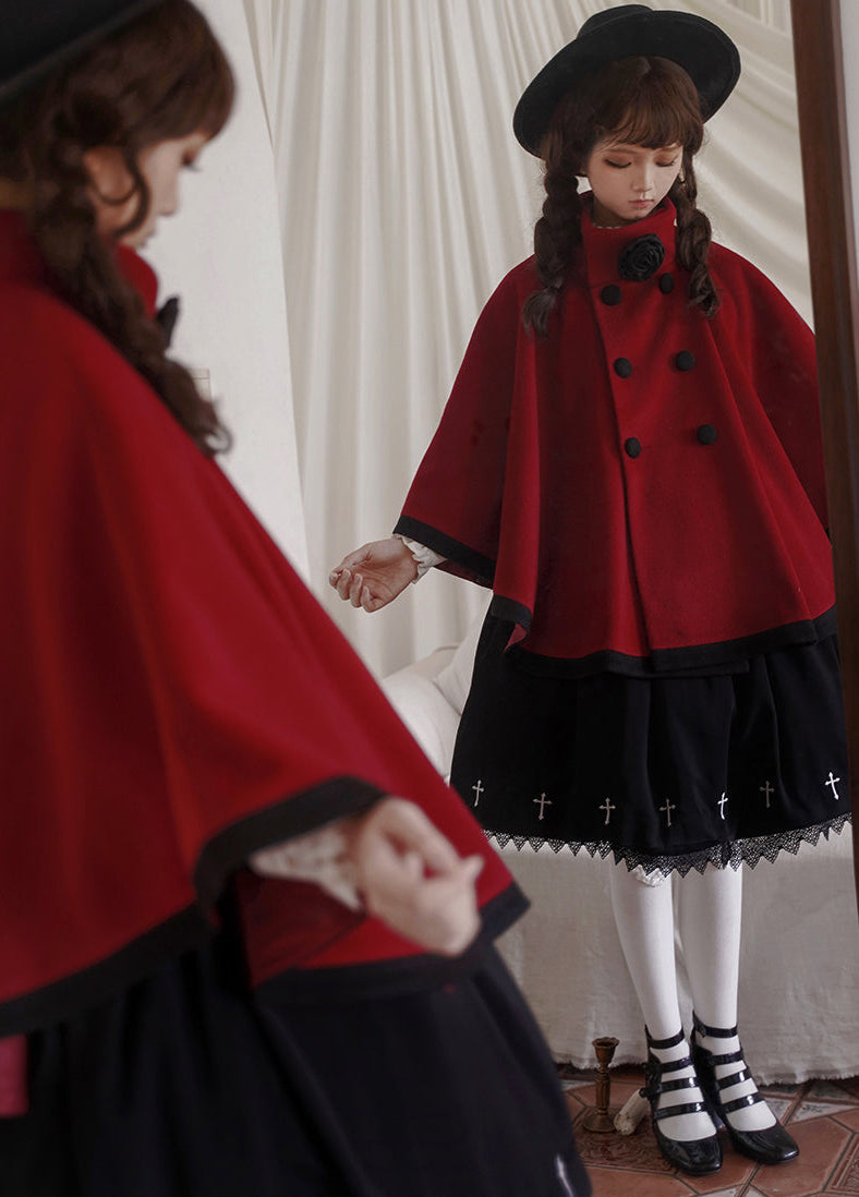 【予約商品】ローズクワイアケープコート＋フーディーリボン