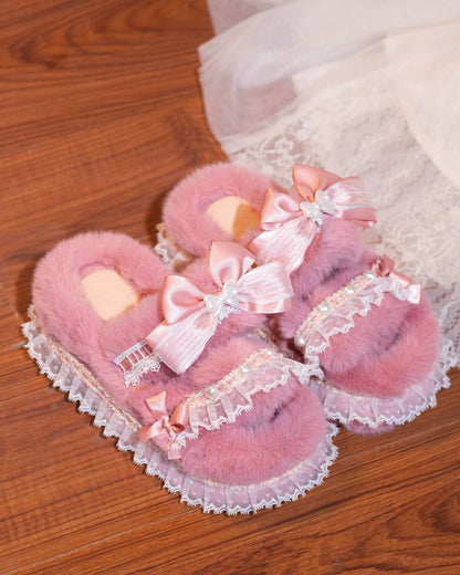 マルチカラープラットフォームスリッパ