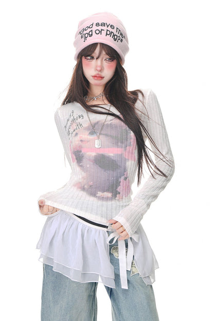 Hunterero Slong Sleeve Knit Tops