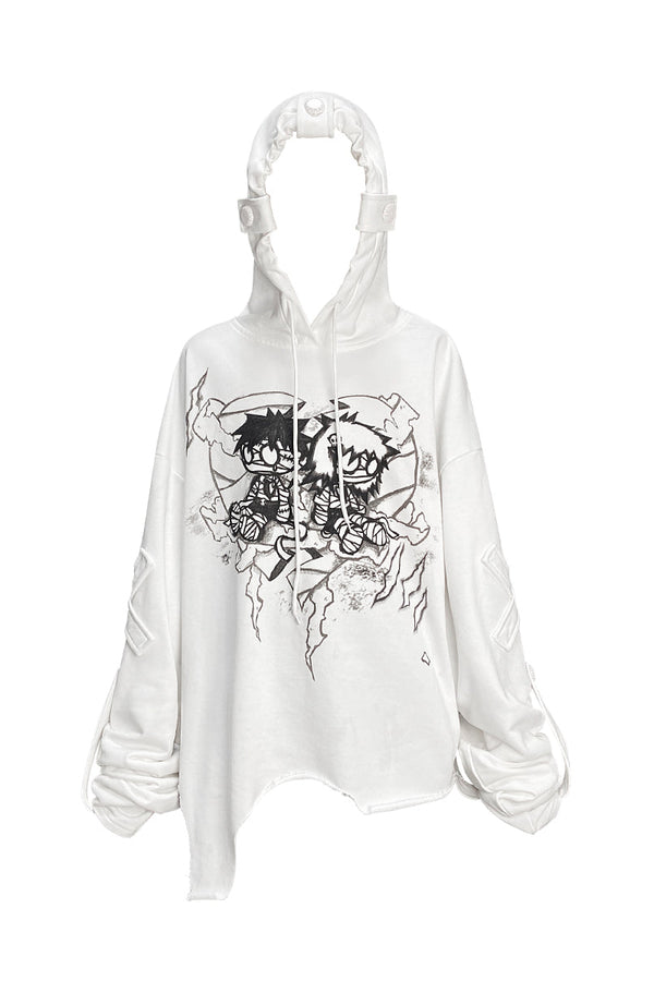 ミイララブフードスウェットパーカー