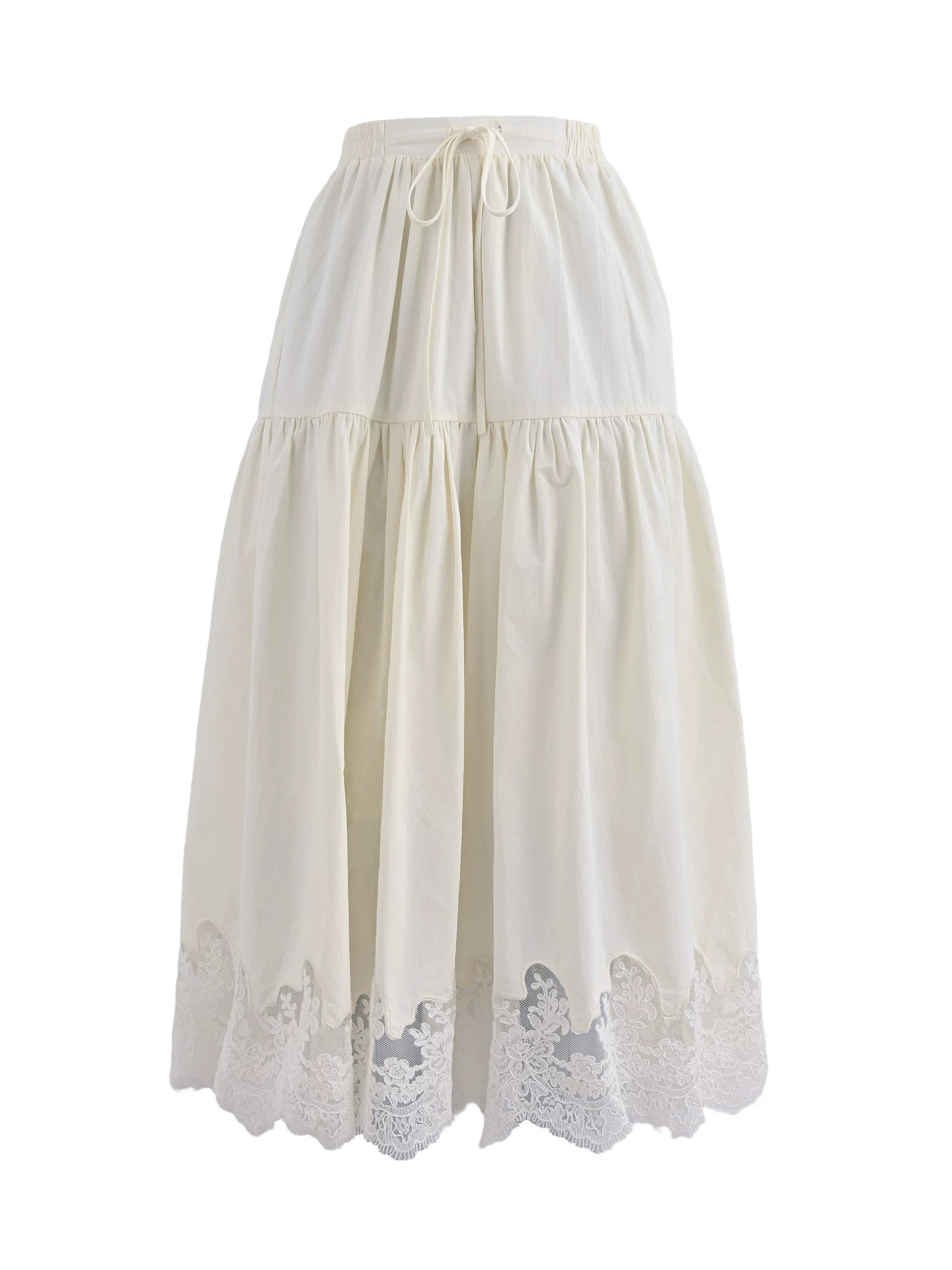Lace Crochet High Waist Skirt