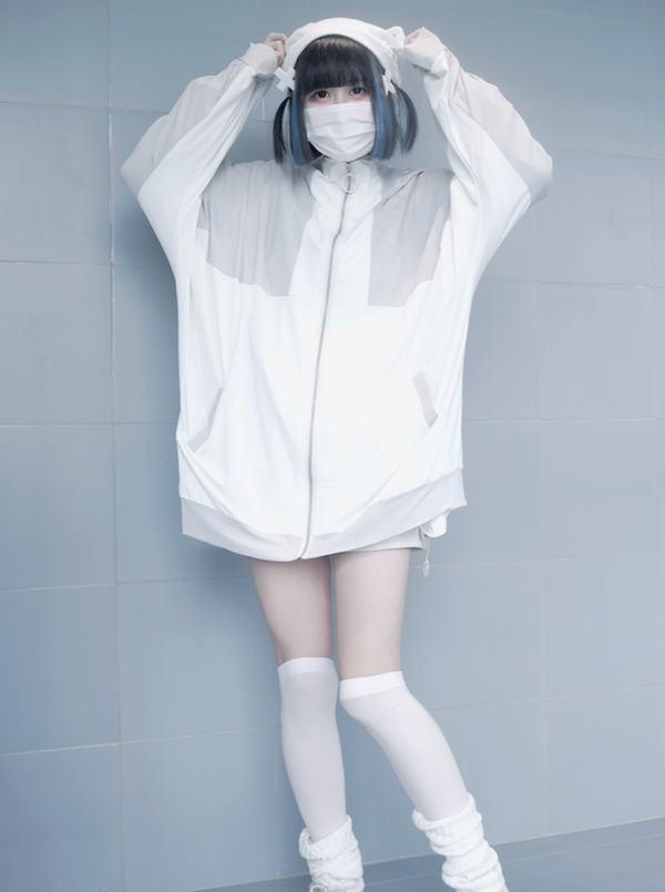 [Angel Neighborhood👼] Aqua over Angel Rescue Jacket