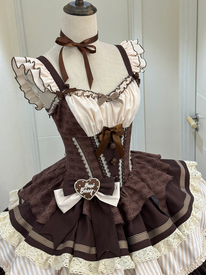 【予約商品】ミントショコラロリータチュチュスイートドレス＋リボンカチューシャ