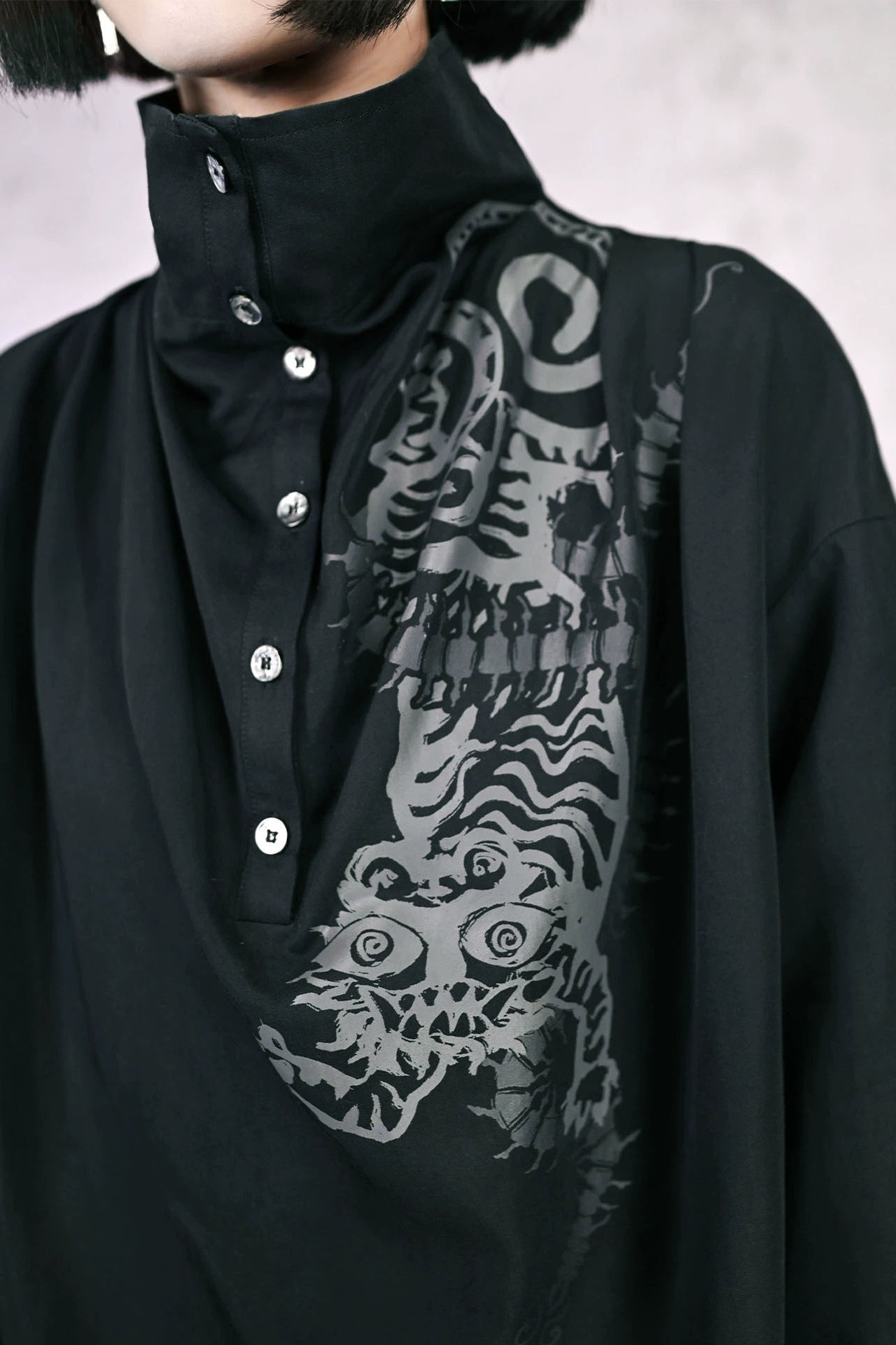 Slimming Retro Lantern Sleeve Top