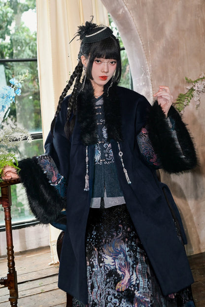 ゴールドスレデッドフリースコート