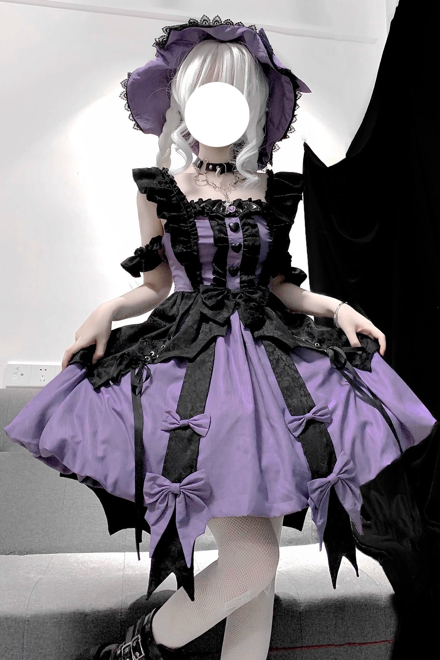 [Reservation deadline on October 5] Little Witch Halloween Bud Dress Set + Witch Hat