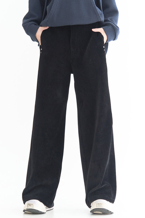 Mid-weight straight pants