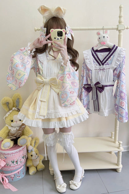 Retro Maid Cafe Japanese Lolita Set