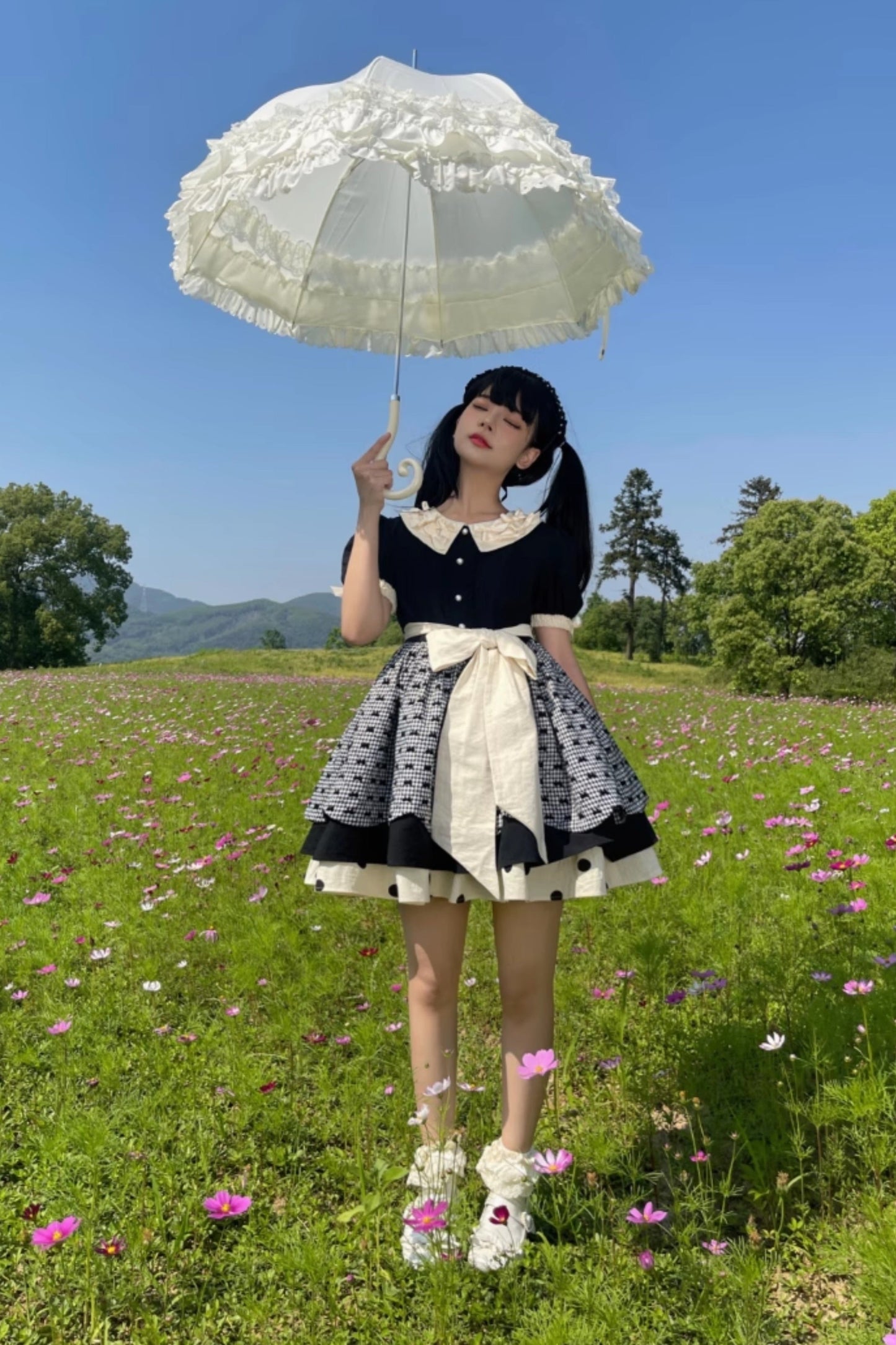 Peach Soda Dot Doll Lolita Dress