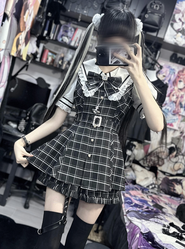 Ribbon Puff Sleeve Top + Ruffle Pants