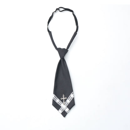 College Jacket + Suskirt + Blouse + Tie