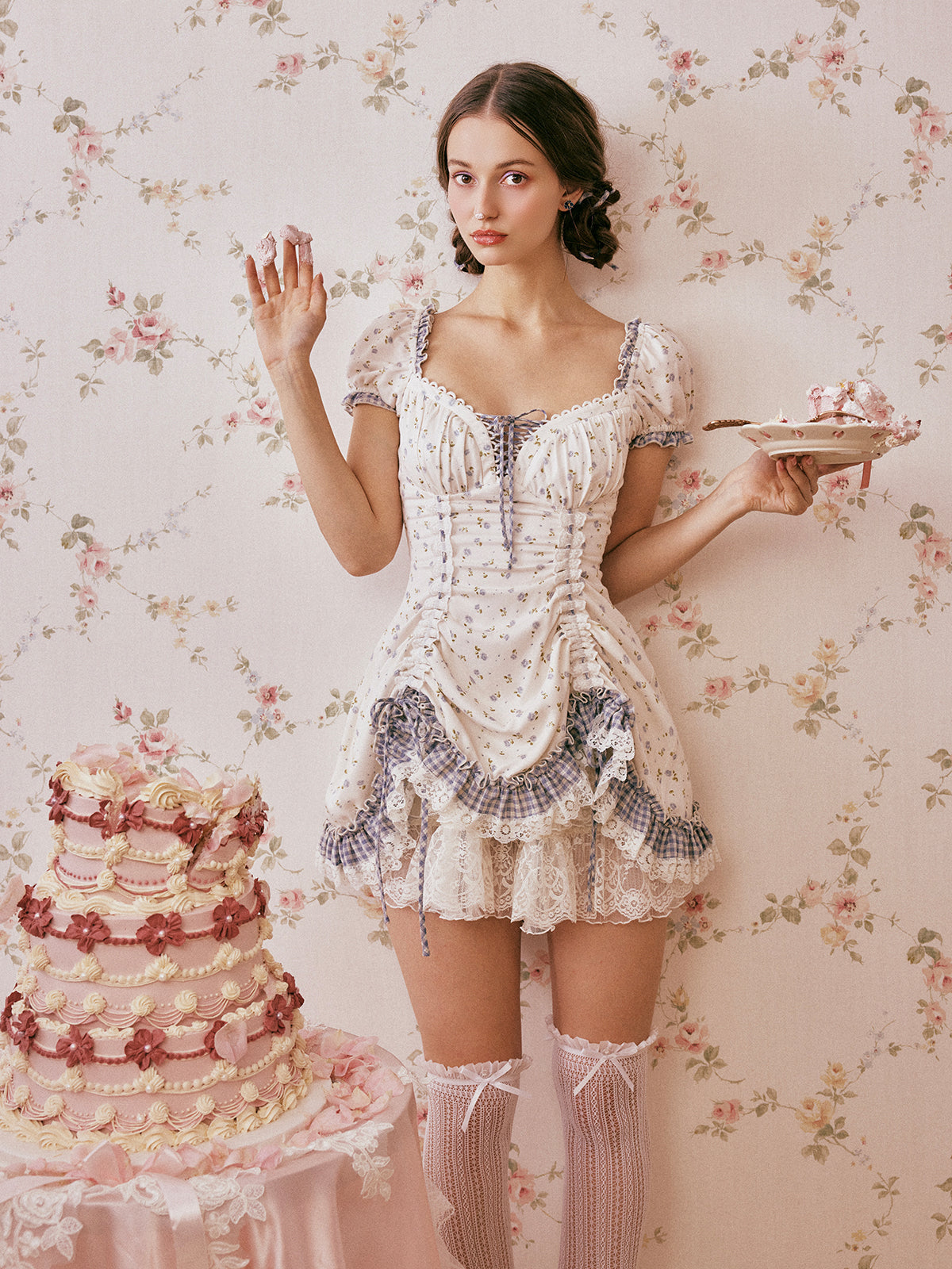 Retro Flower Sweet Doll Dress