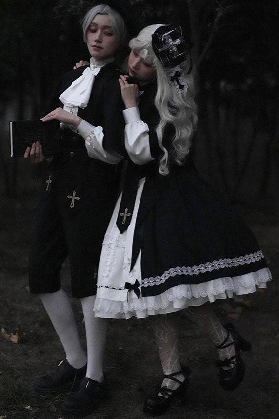 [Reservation product] Prince And Sister Dark Gothic Cloak Suit