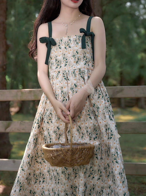 Sweet Daisy Erdary Square Neck Suspender Dress