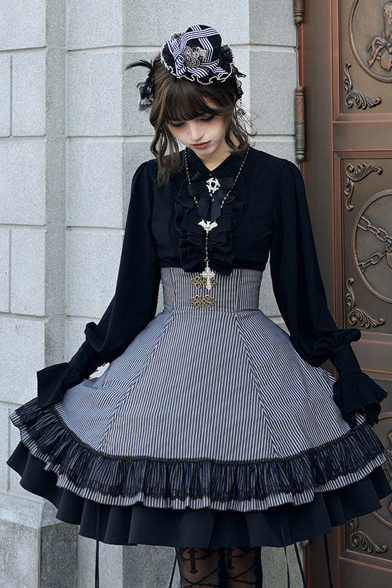 [Reservation Deadline: January 10th] nobles grand mansion 3.0 Series Jewel Stone Brooch Ruffle Bow Tie Accessory