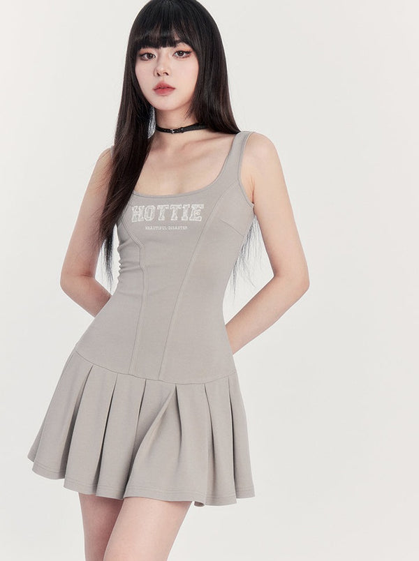 アメリカンガールプリントサマーワンピース