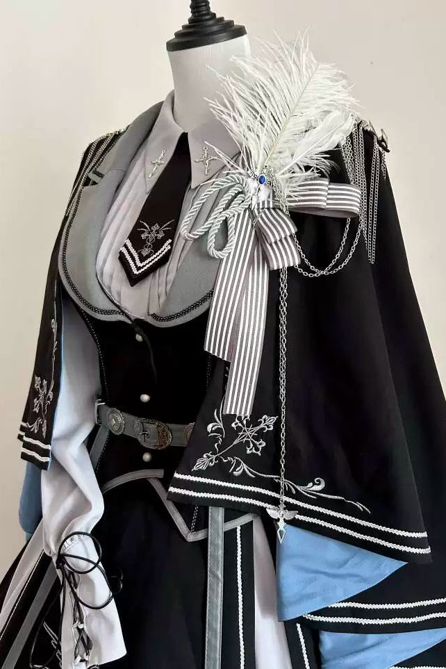 ダークナイトミリタリーマント+パンツ+シャツ+アクセサリー