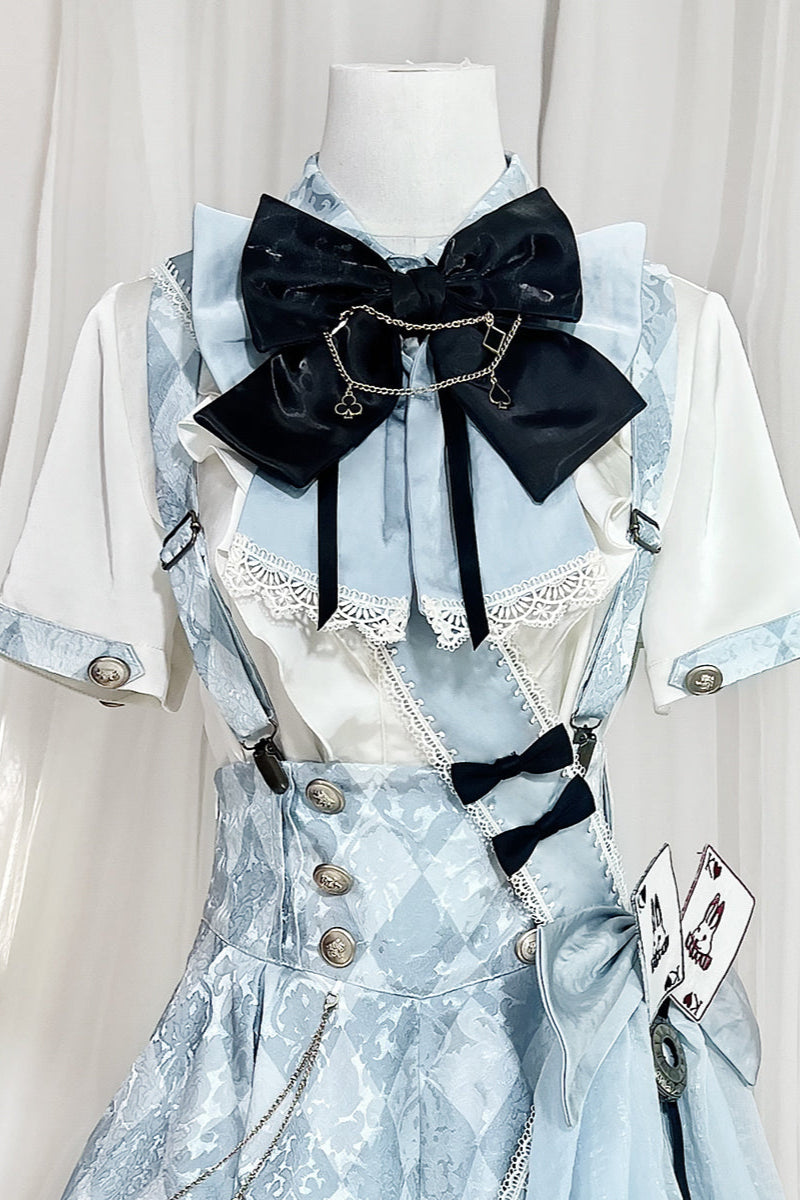 【予約商品】アリス皇子ロリータシャツ+ショートパンツ+ベルト