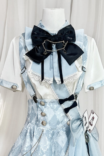 【予約商品】アリス皇子ロリータシャツ+ショートパンツ+ベルト