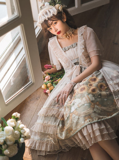 Lolita Princess Rabbit Daily Light Elegant Sweetheart Dress