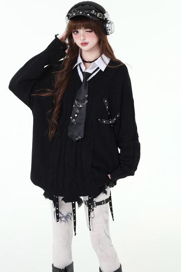 ソフトグルティナスホリデーニットトップ