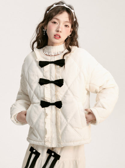 Triple Ribbon Quilted Jacket